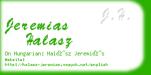 jeremias halasz business card
